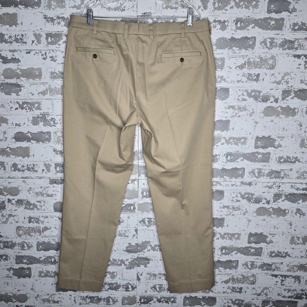 Brooks Brothers Pants Men 38x30 Beige Advantage Chino Stretch Clark Fit Straight